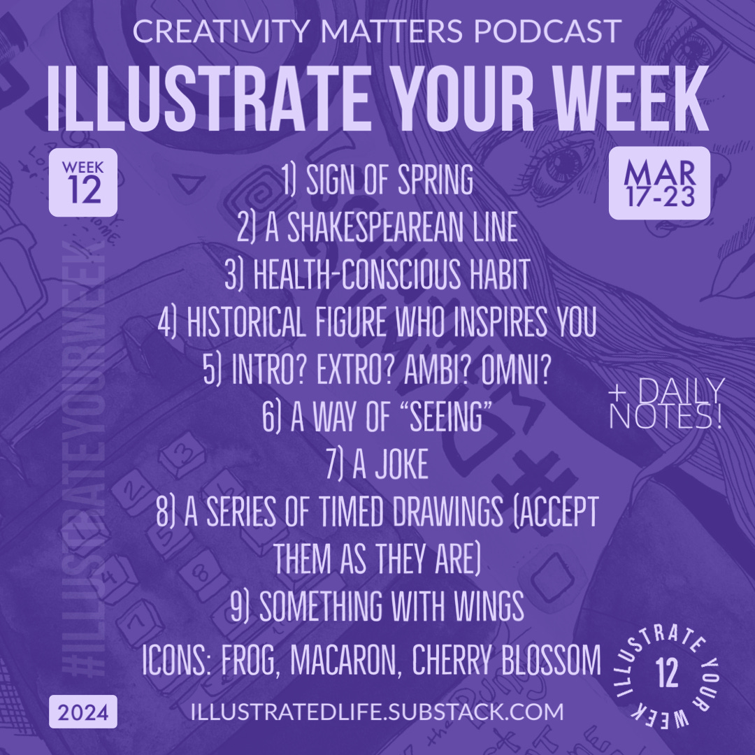 Illustrate Your Week Prompts for Week 12