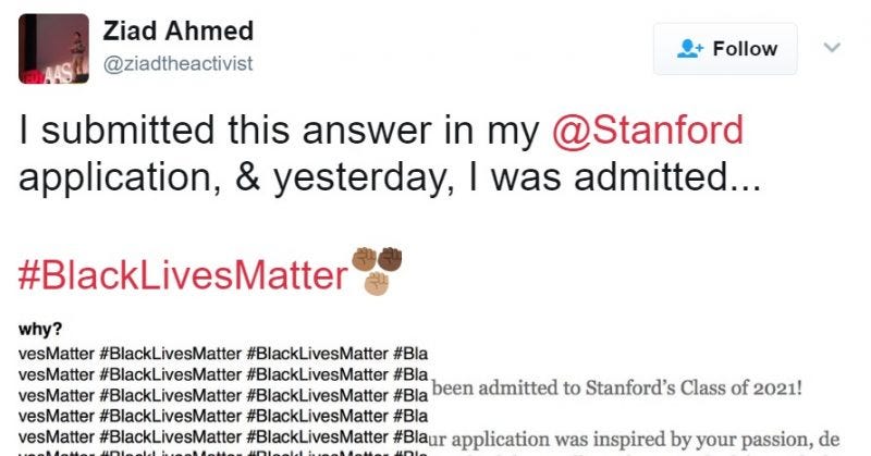 Bangladeshi Teen Gets into Stanford After Writing #BlackLivesMatter 100 ...