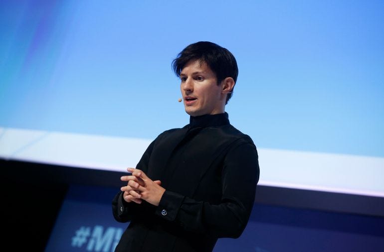 Founder and CEO of Telegram Pavel Durov 