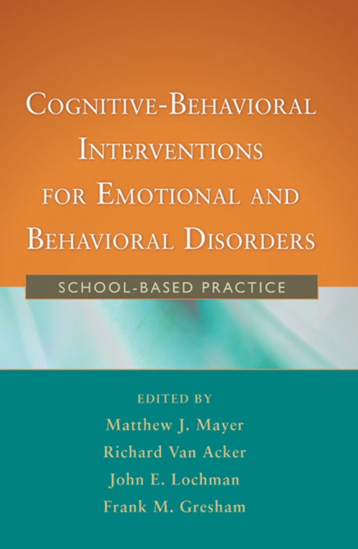 Cover image: Cognitive-Behavioral Interventions for Emotional and Behavioral Disorders