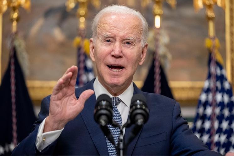 ​President Biden, speaking at the White House on Monday, will sign an executive order​ on Tuesday ​implementing a number of gun control measures, including increasing the number of background checks for gun purchases.