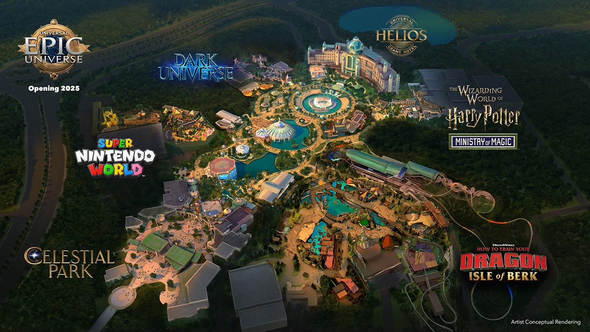 Universals Epic Universe layout preview