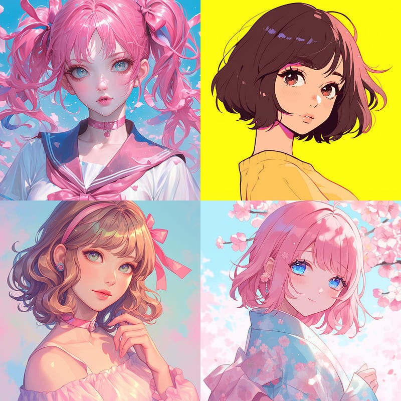 Anime in the style of Momoko Sakura.