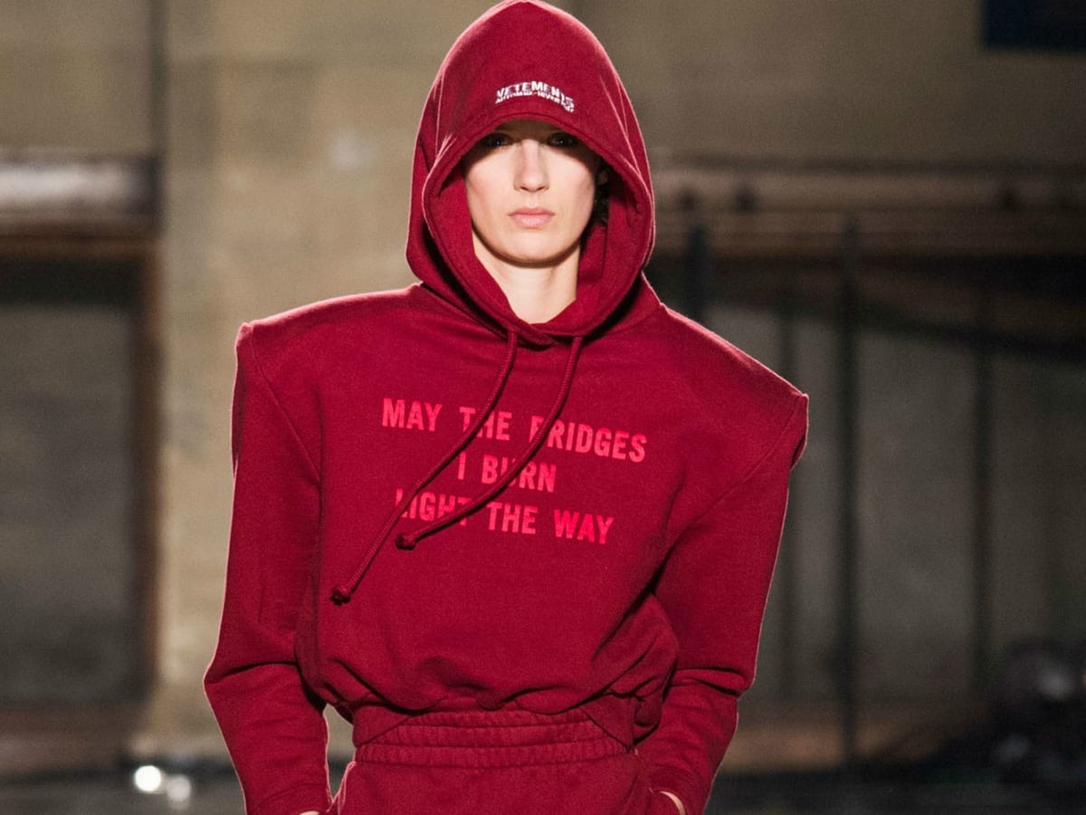 The Vetements Fall Collection Has an Angsty Logo Hoodie for Every Occasion  - Fashionista