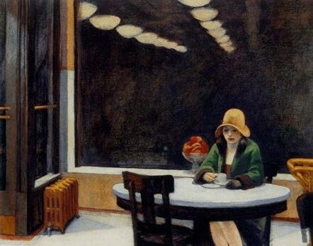 Apatía.Autómata- Edward Hopper, 1927