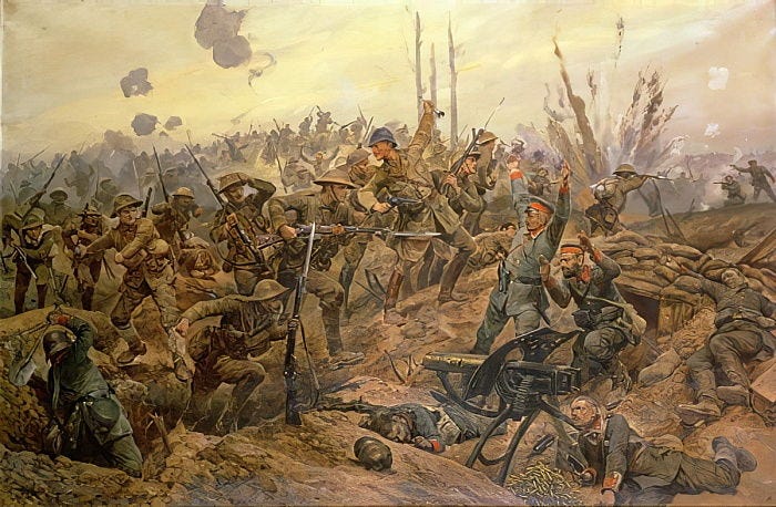 The battle of the Somme, 1916 - Richard Caton Woodville Jr. - WikiArt.org