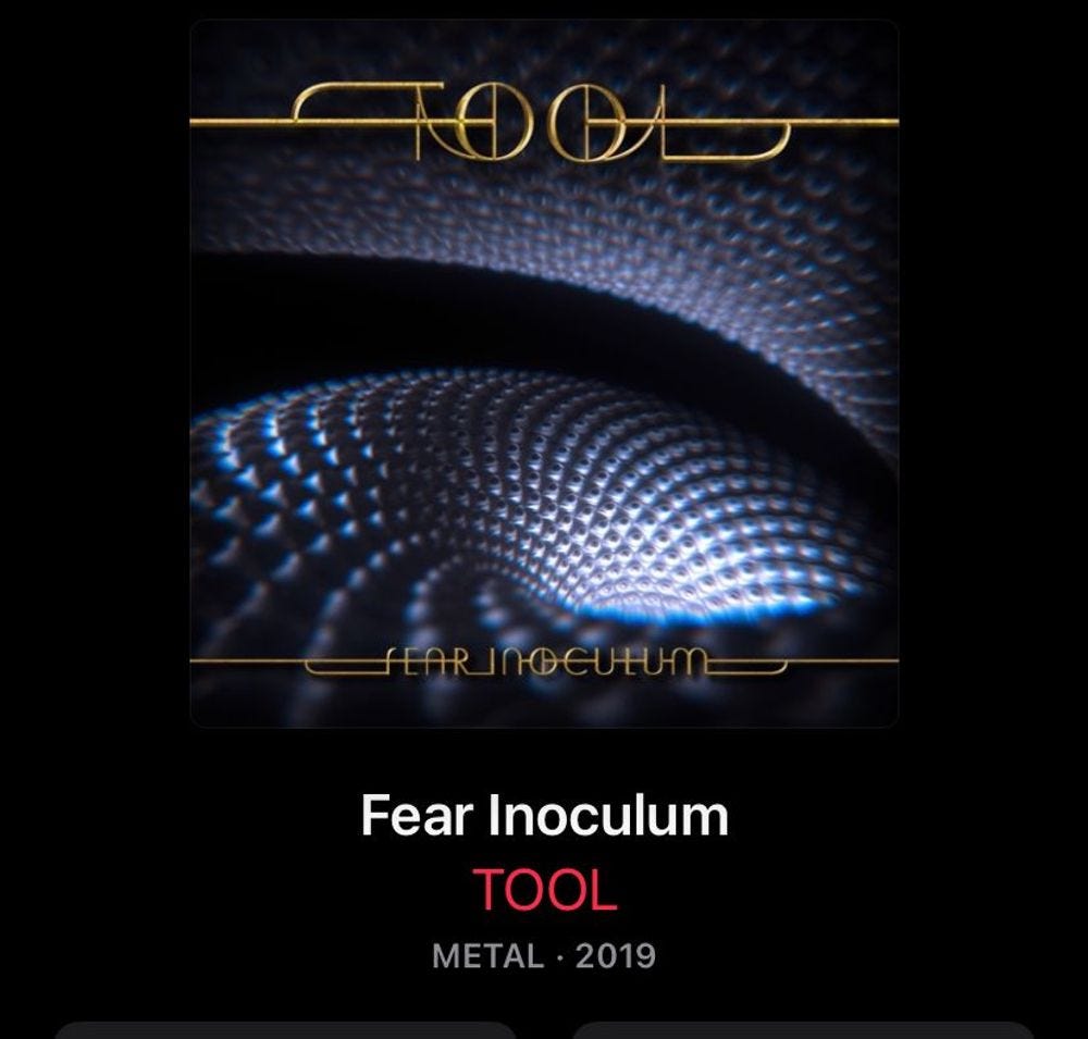 Fear Inoculum • A warning and a solution from the band Tool