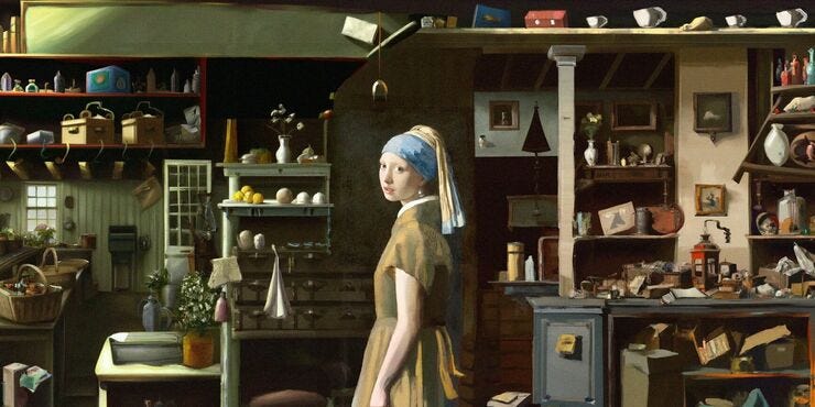 Vermeer inci küpeli kıza siyah fonu uygun bulmuş olabilir. Ama bizim de var bir hayalimiz.