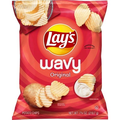 Lay's Wavy Original Potato Chips - 7.75oz : Target