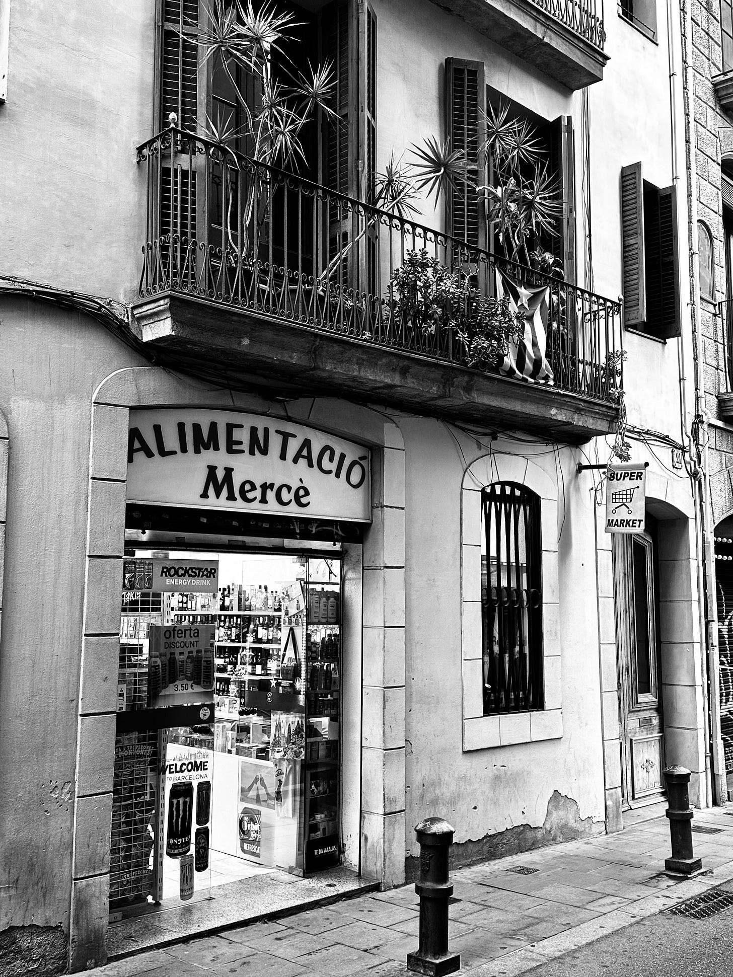 Monochrome photography from Barcelona in Spain