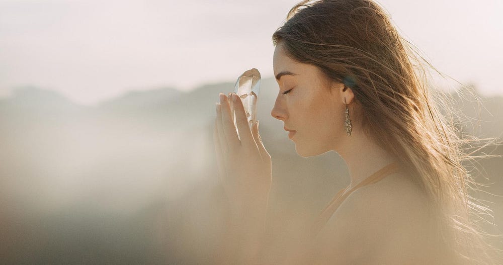 woman praying