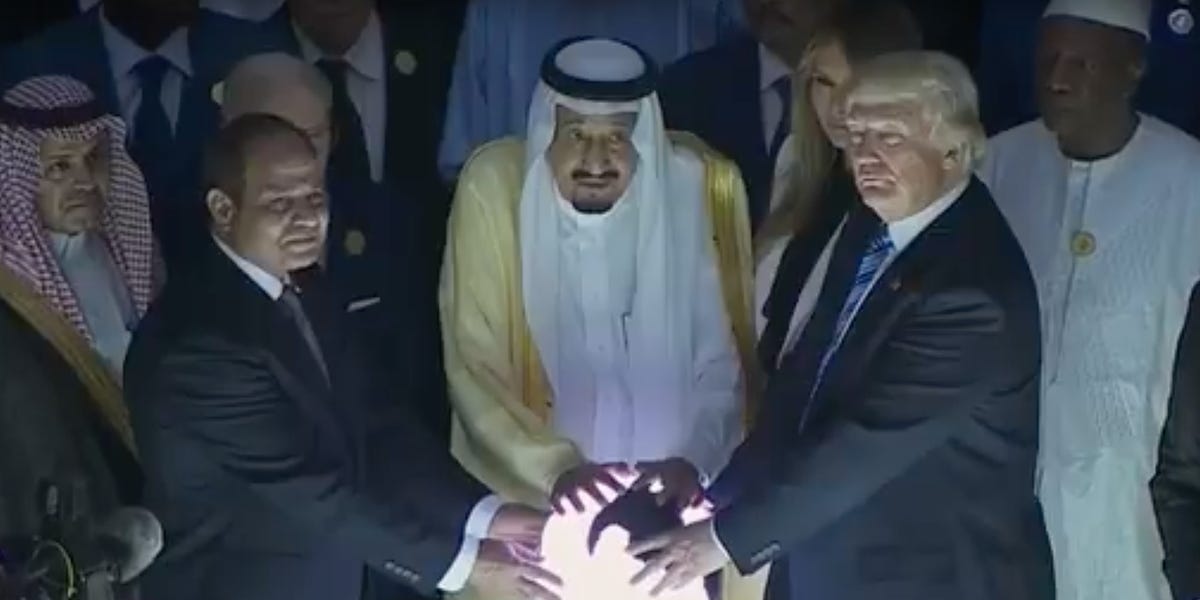 Saudi Orb That Trump Touched Was Given to US, Then Hidden: 'MBS' Book