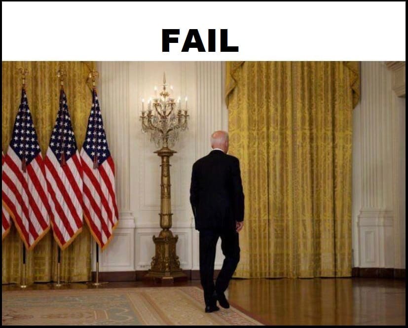May be an image of 1 person, the Oval Office and text that says 'FAIL'