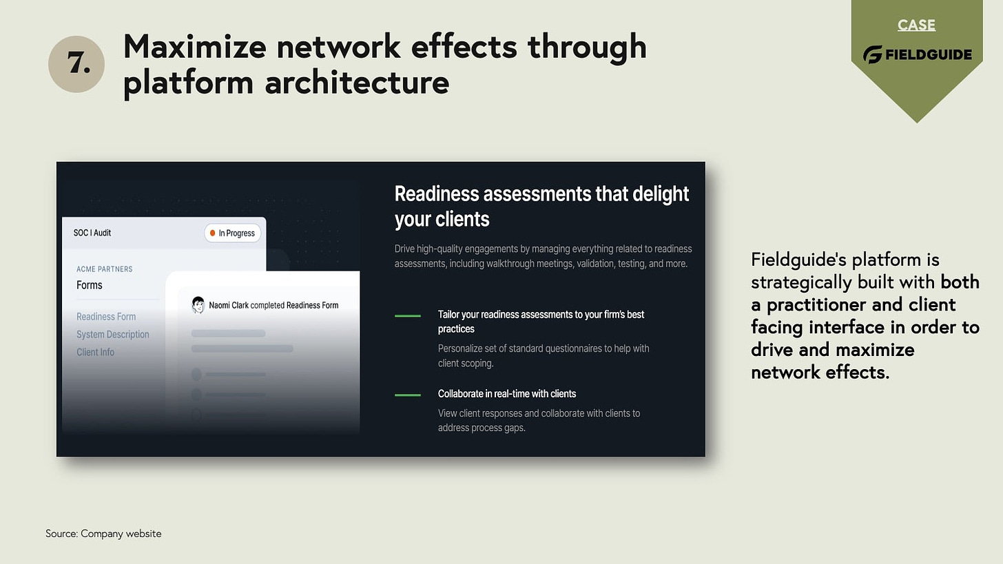 Maximize network effects through platform architecture