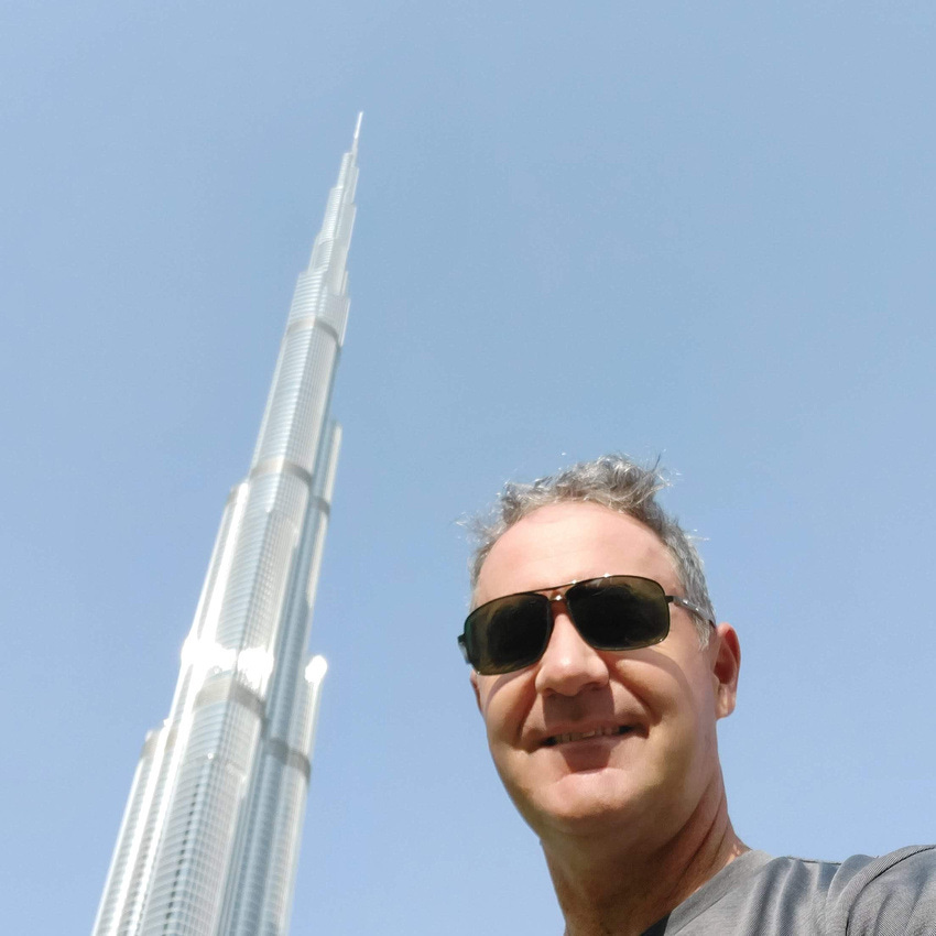 James at Burj Khalifa