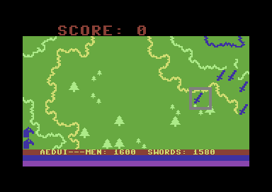 Legionnaire (Commodore 64) screenshot: Some barbarian units