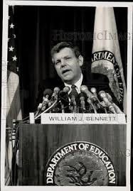 1985 Press Photo William J. Bennett, U ...