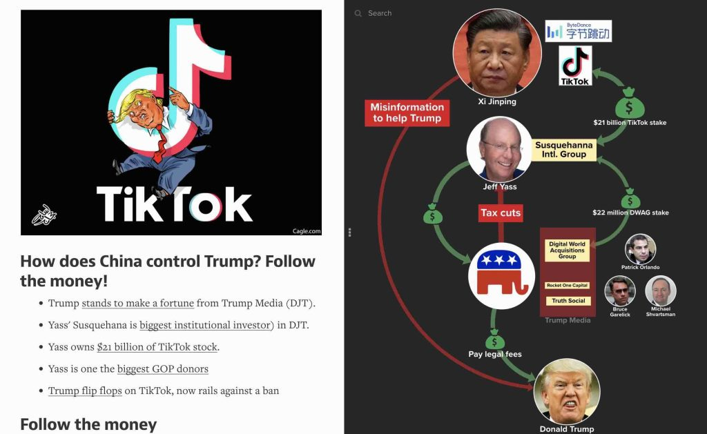 Follow the money to see how China controls Trump and the MAGA GOP through Jeff Yass and his holdings in TikTok.