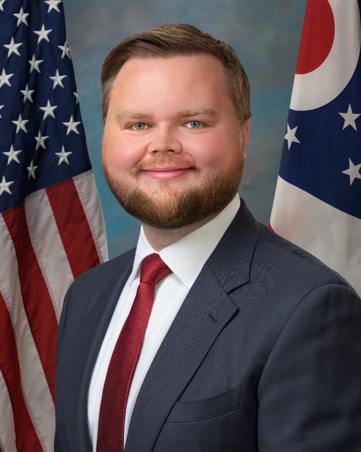 A babyface edit of J.D. Vance's official photograph.
