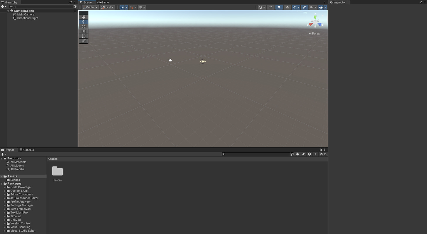 A screenshot of the Unity editor.