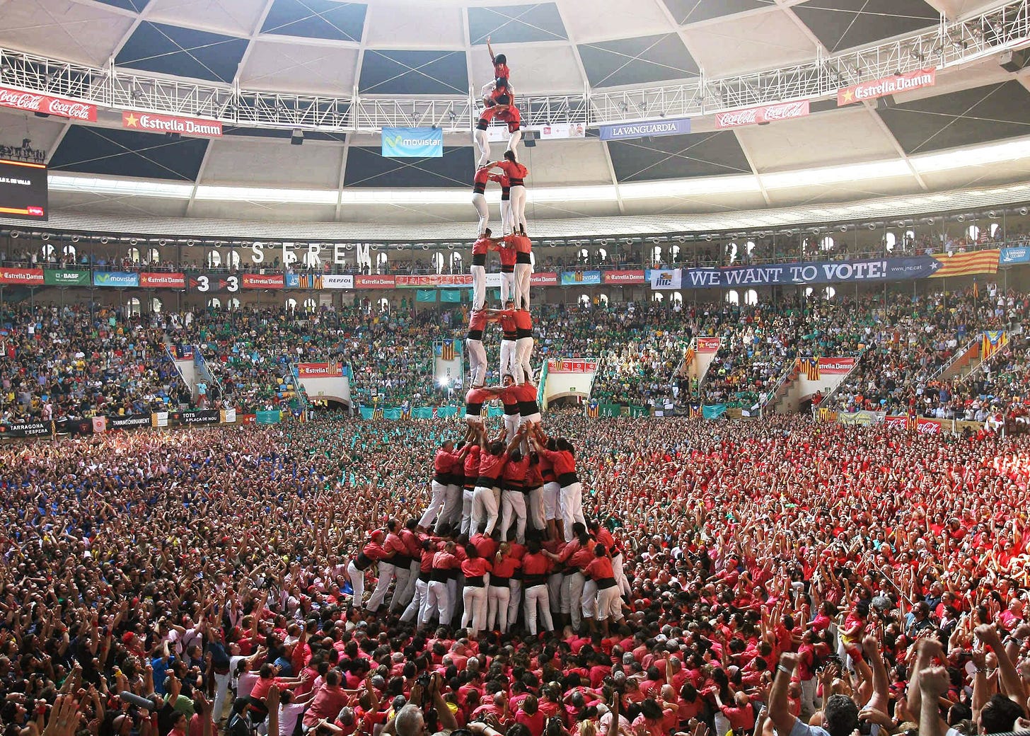 With Human Pyramids, Catalans Reach For Independence : Parallels : NPR