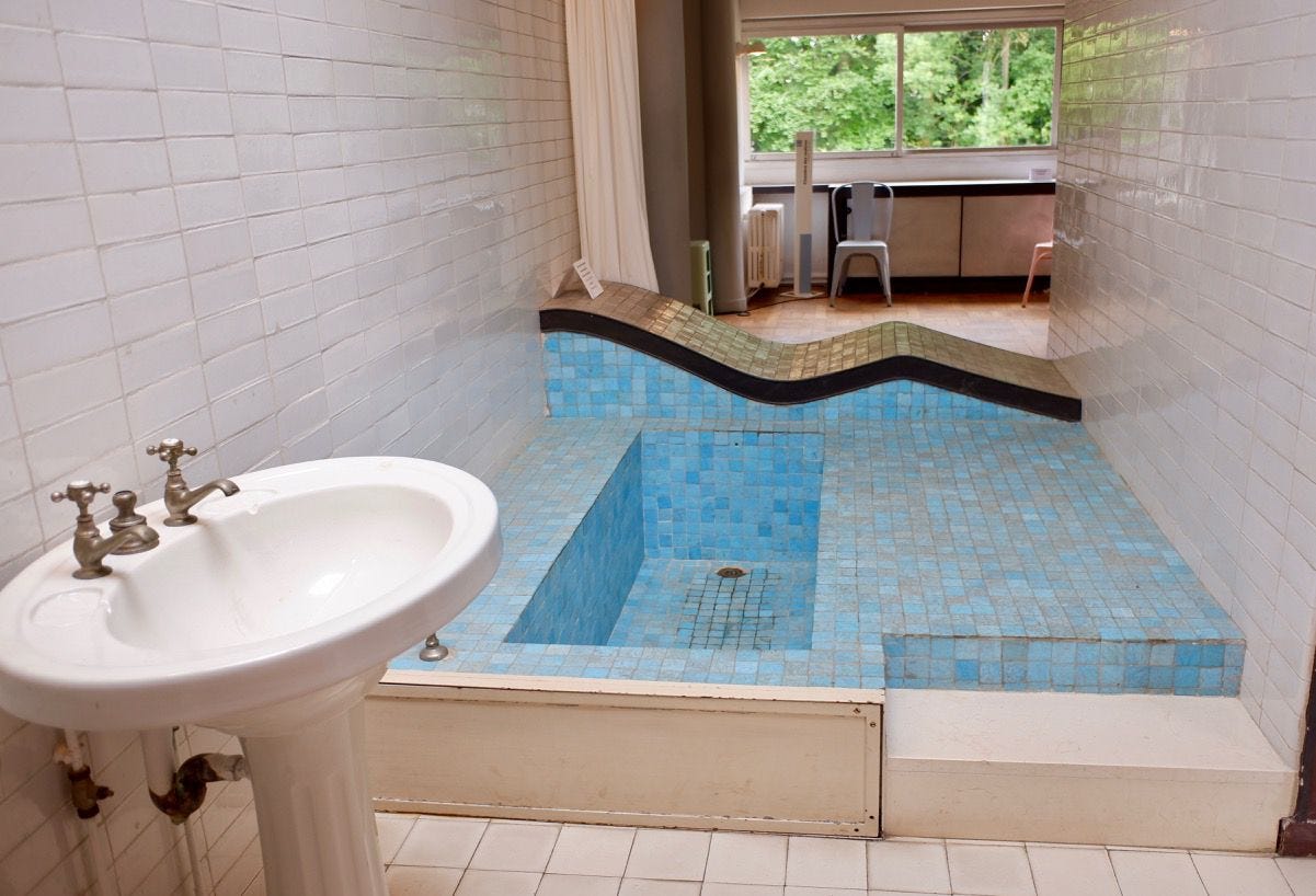 Bathroom in the Villa Savoye