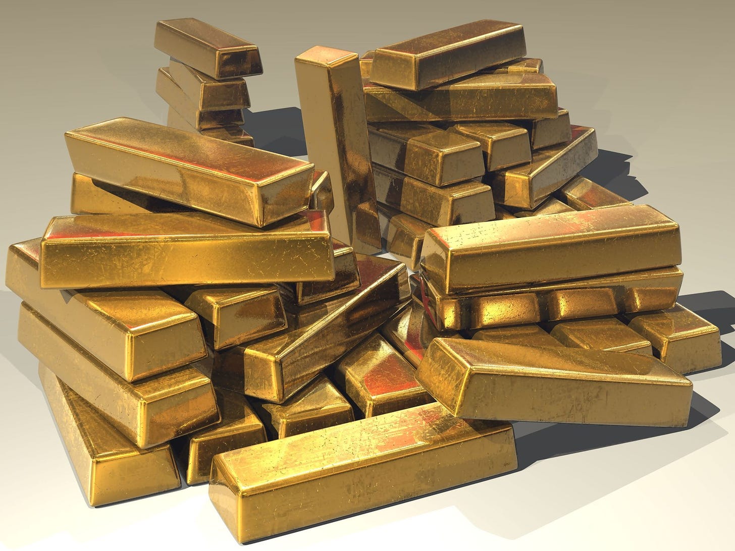 image of gold ingots via pixabay