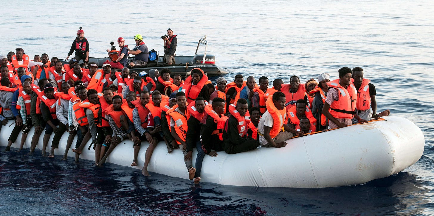 daily boat invasions across Europe