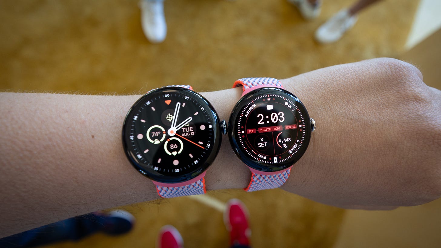 Google Pixel Watch 3 45mm vs 41mm