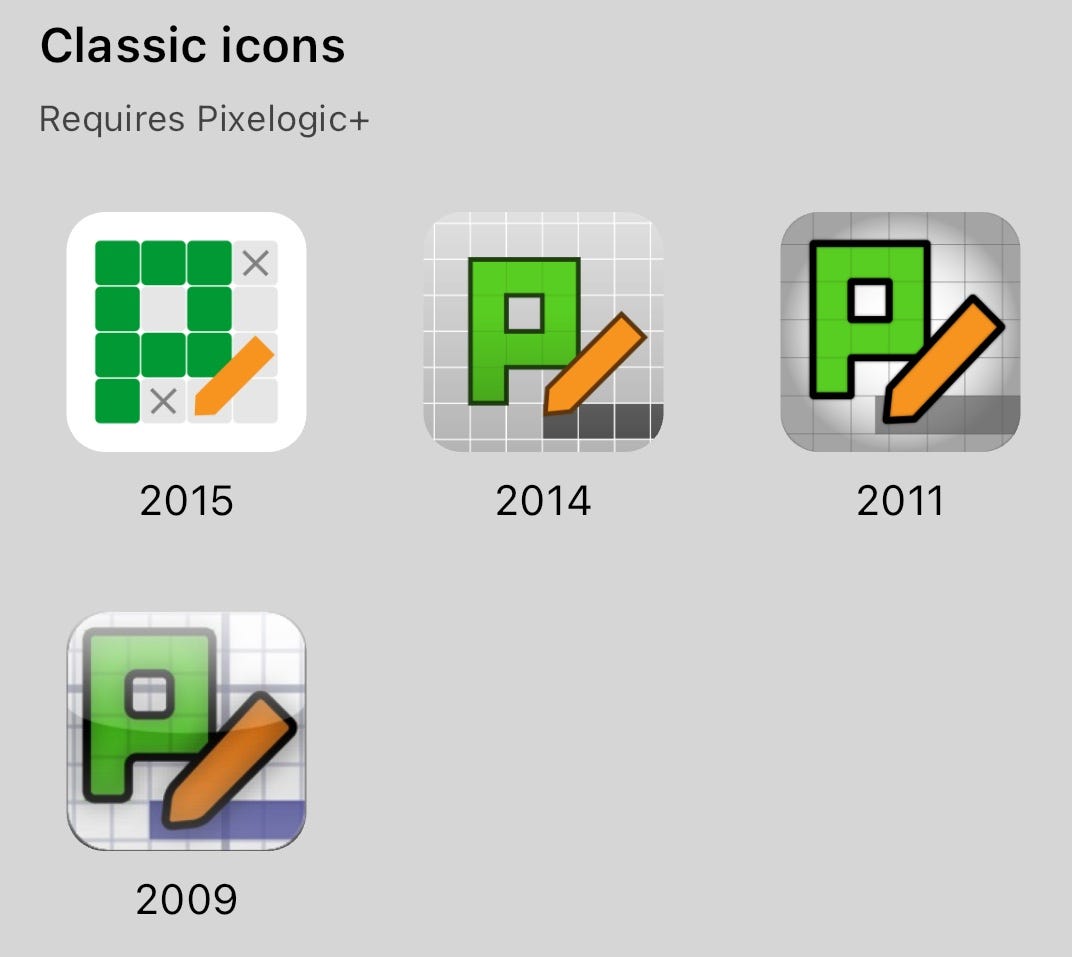 4 classic icon options