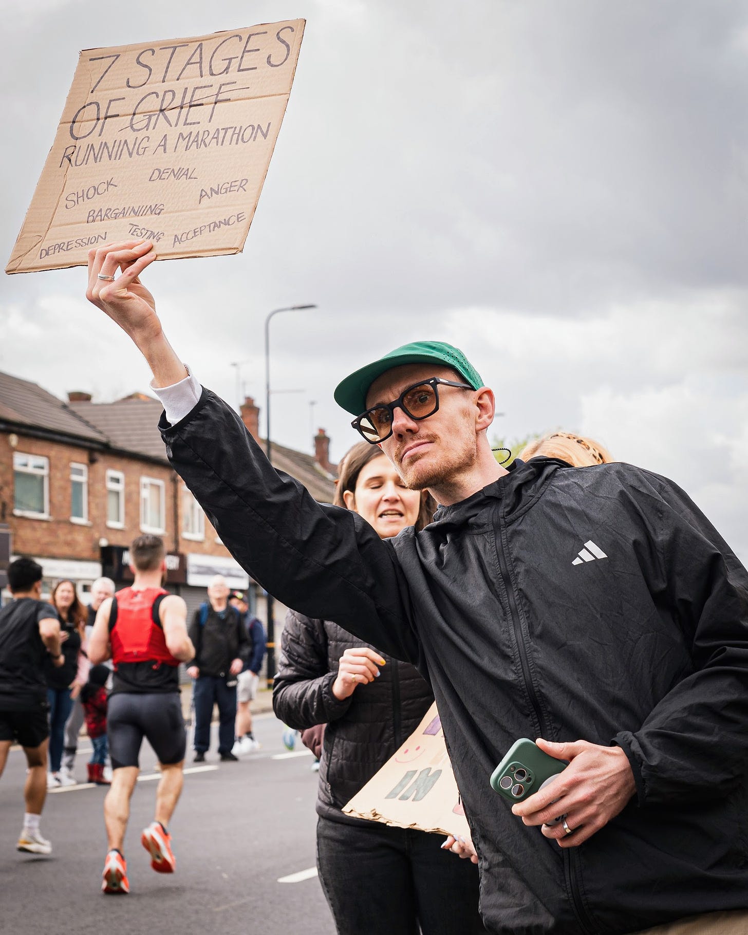 Luke Myers *not* running a marathon incredibly fast.