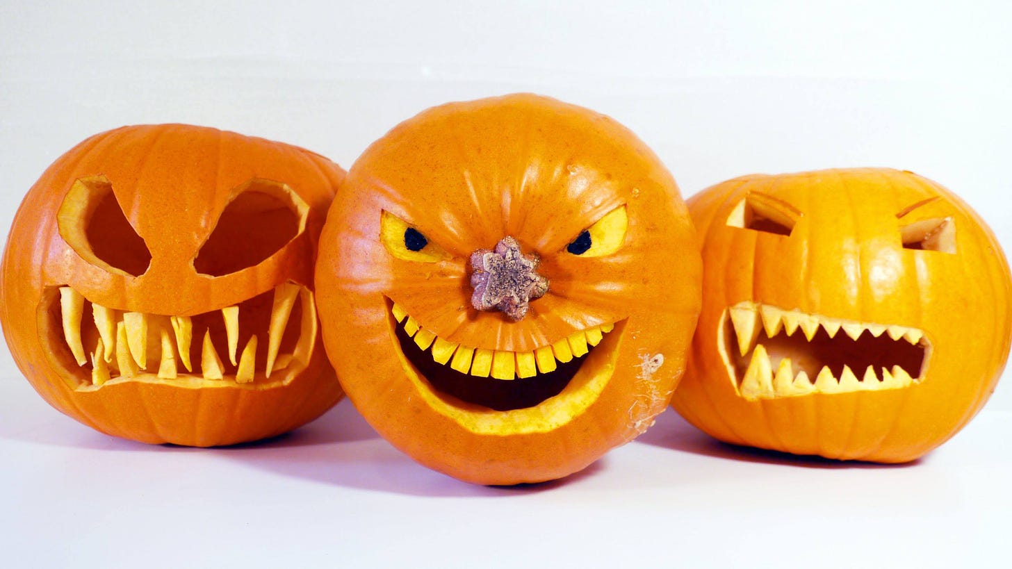 jack o lanterns funny faces