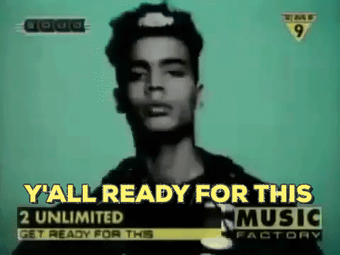 Gif of Jock Jams "Y'all Ready For This" music video opening