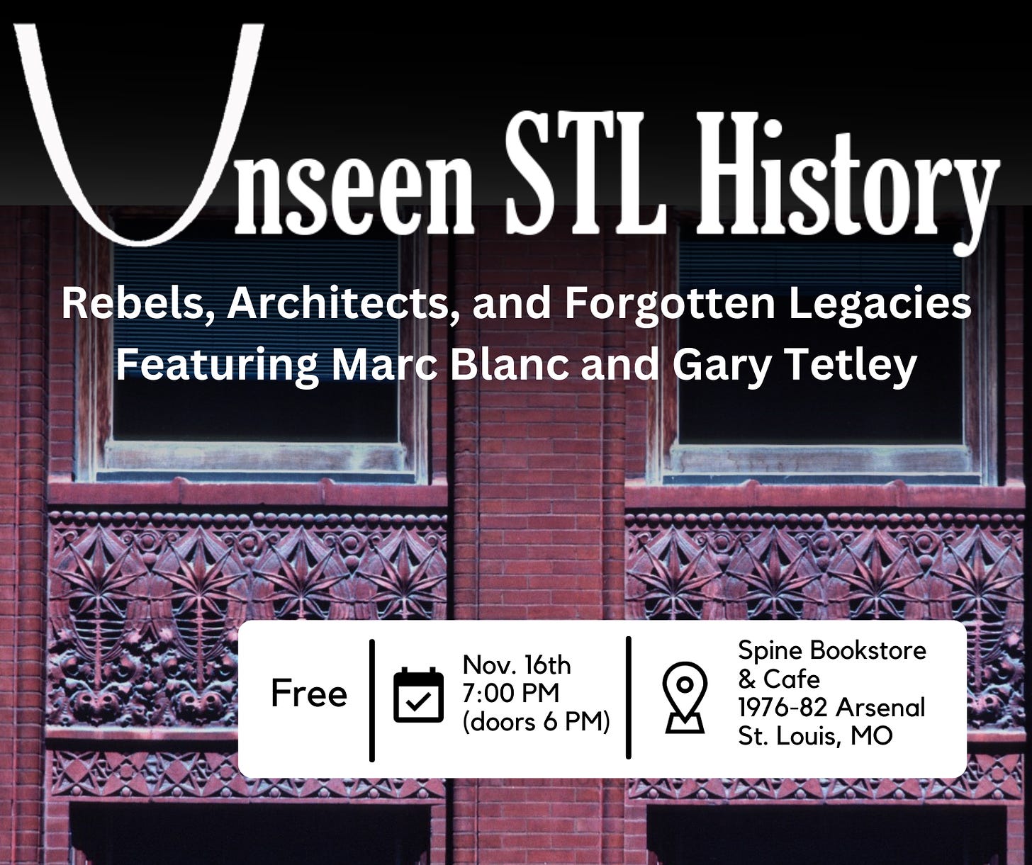 Unseen STL History Talks poster