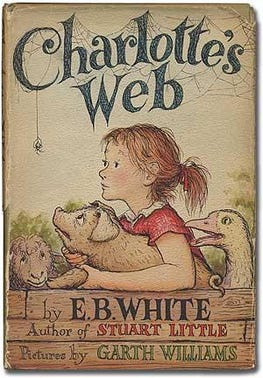 cover of Charlotte's Web, first edition