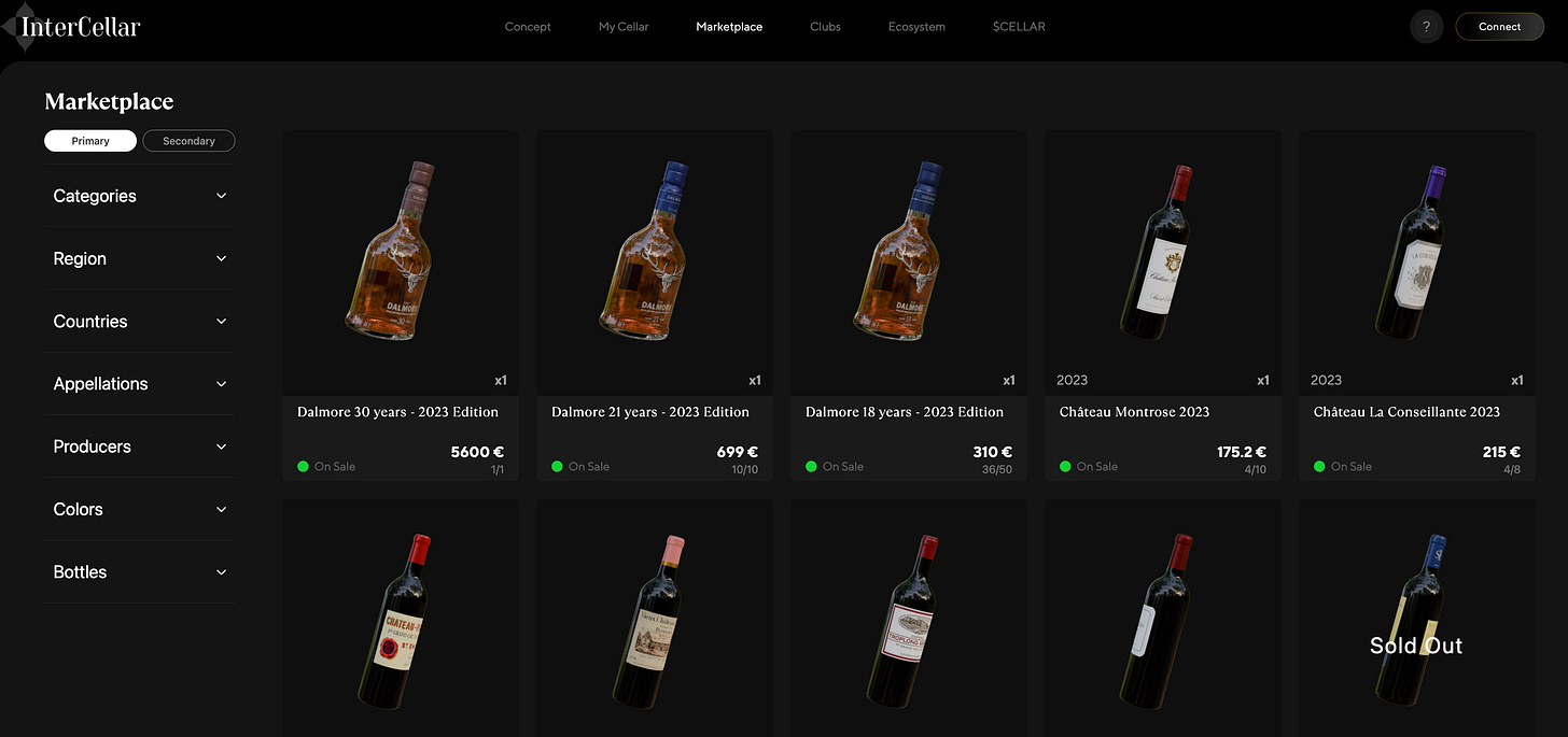 InterCellar - The Wine & Spirits Web3 Marketplace