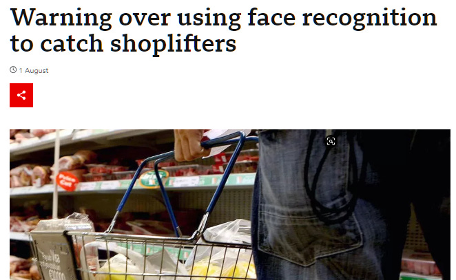Warning over using face recognition to catch shoplifters