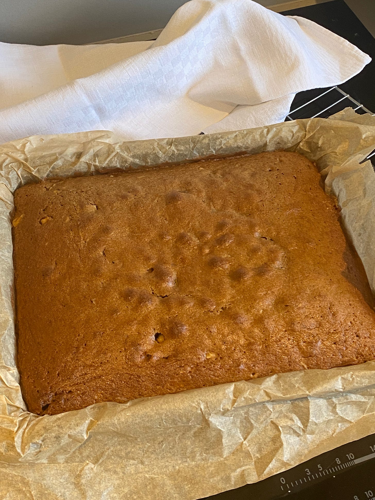 Coffee Walnut Cake without any frosting.