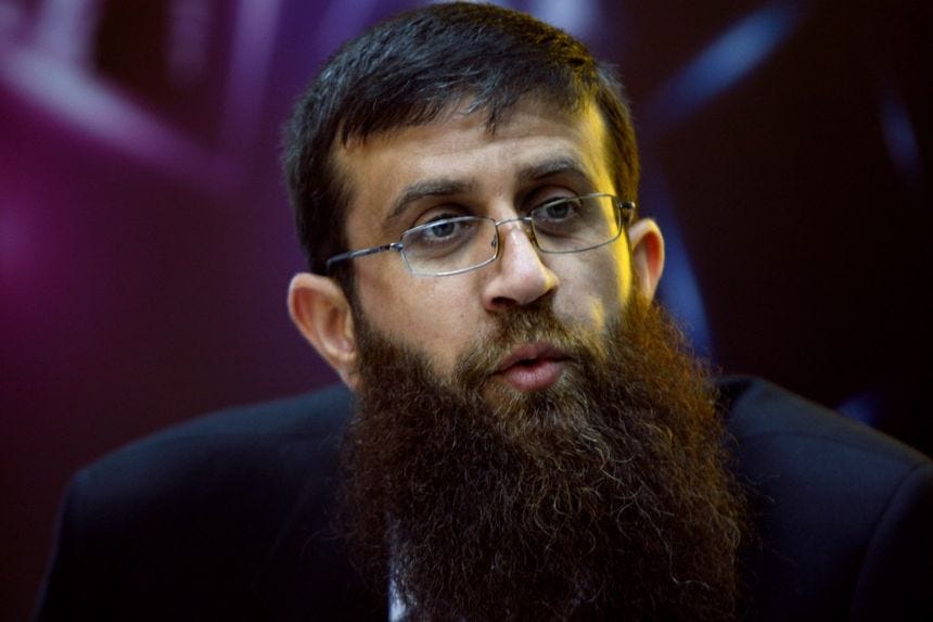 Khader Adnan, the Islamic Jihad spokesman, went on a 66-day hunger strike while he was imprisoned in an Israeli jail.