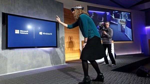 microsoft hololens hot chick fingering air bubbles 2015