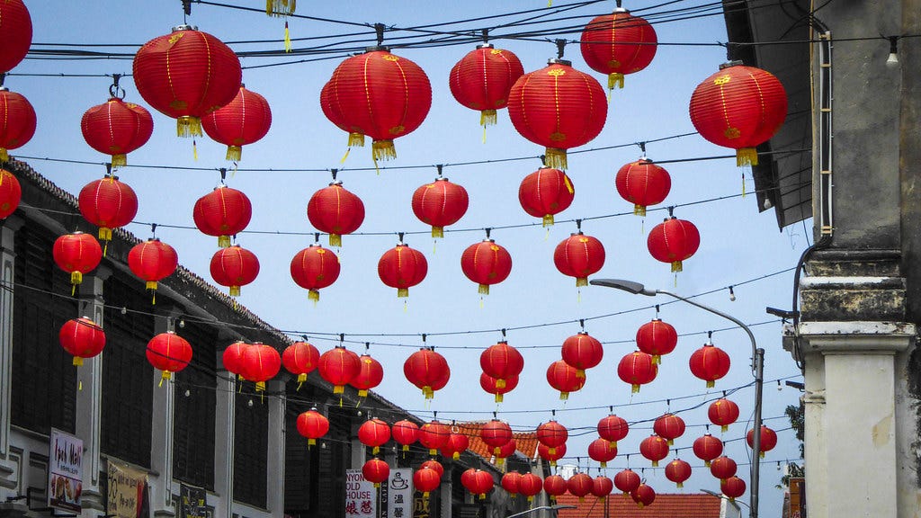 Red Street Lanterns | An entire street covered with red Chin… | Flickr