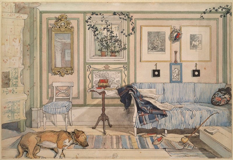 File:Cosy Corner. From A Home (26 watercolours) (Carl Larsson) - Nationalmuseum - 24210.tif