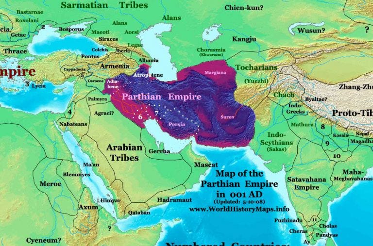 Parthian Empire - World History Maps