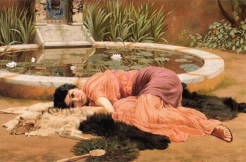 Archivo:John William Godward - Dolce Far Niente (1904).jpg