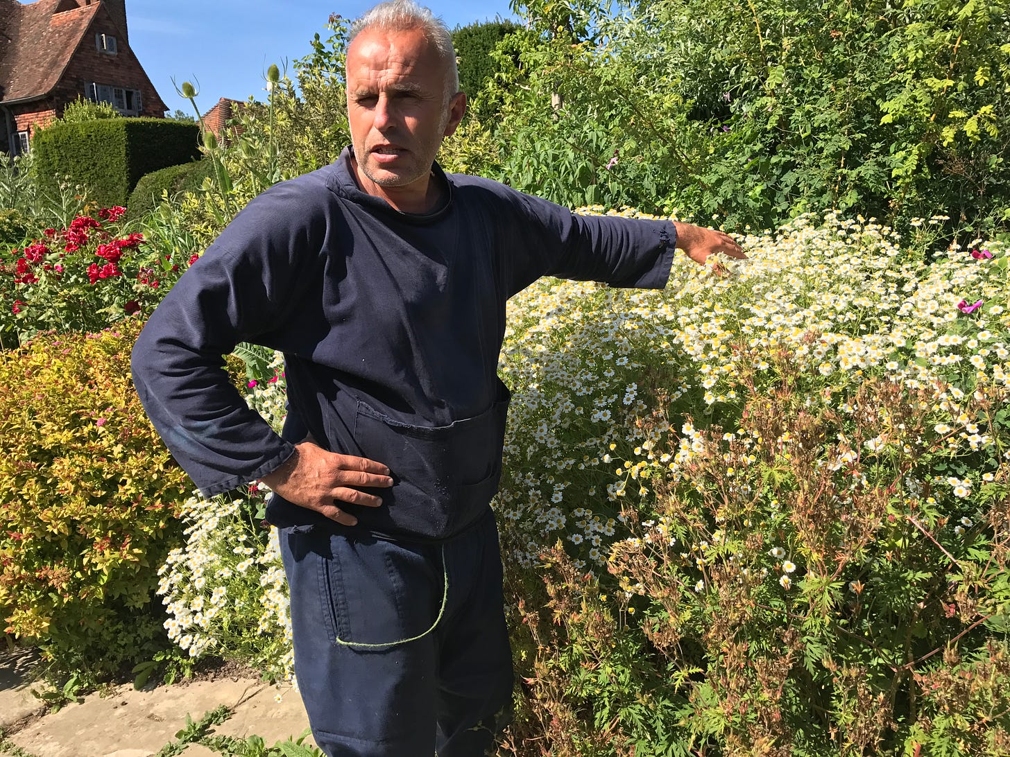 Fergus Garrett at Great Dixter, 2017. Photo by Julie Witmer