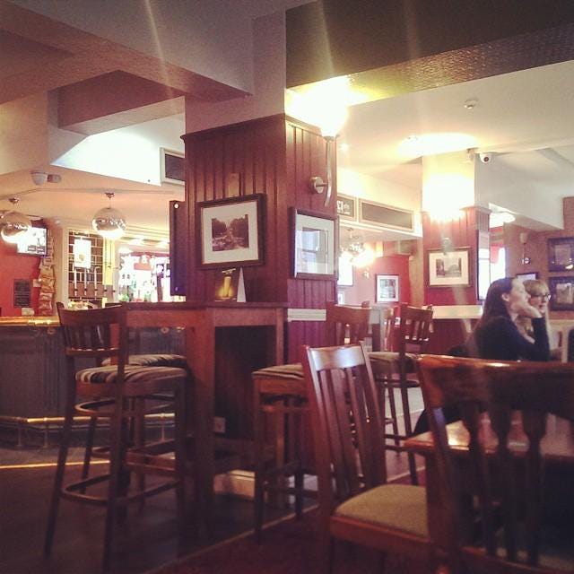 The interior of the Star and Garter pub in Sheffield