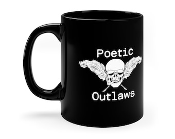 Poetic Outlaws Black Mug