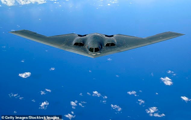 JetZero's Pathfinder was modeled after the US military's B-2 Spirit bomber (pictured)