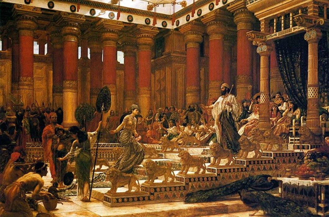 The Visit of the Queen of Sheba to King Solomon by Edward Poynter (1890)