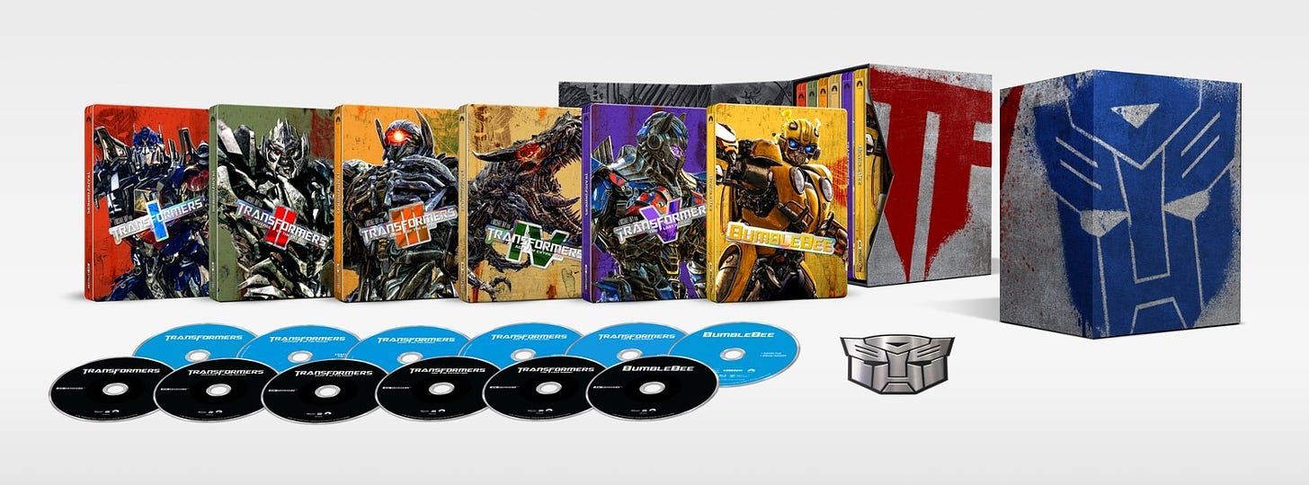 Zoom in on Front Zoom. Transformers Limited Edition Steelbook 6-Movie Collection [SteelBook] [4K Ultra HD Blu-ray/Blu-ray].